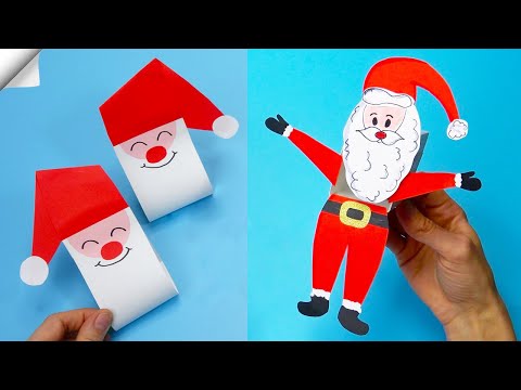 DIY paper crafts Paper toys Christmas crafts santa claus DIY santa claus