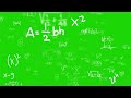 200 IQ Math Background Greenscreen Effect Chromakey 4K Free Video Math Solition