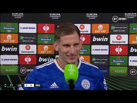 Marc Albrighton beaming after stellar goal-scoring performance for Leicester! 🙌