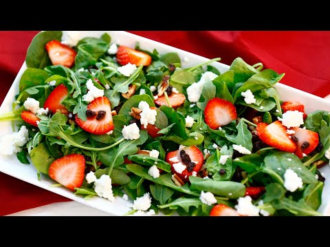 Strawberry Spinach Salad Recipe with Chia Dressing!