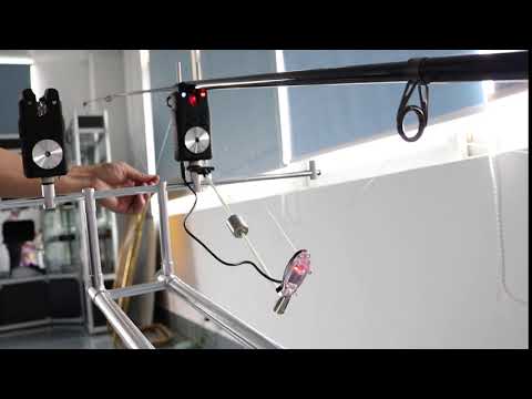 wireless carp fishing bite alarm and swinger debugging