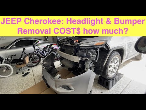 How 2 remove #Jeep #Cherokee #Front #Bumper and #headlights or #Running #light in 10 minutes!