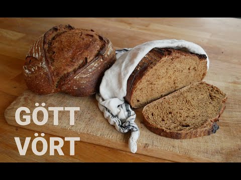 Vörtbröd till Julbordet gjort på Surdeg: Klassiskt Recept Utan Russin