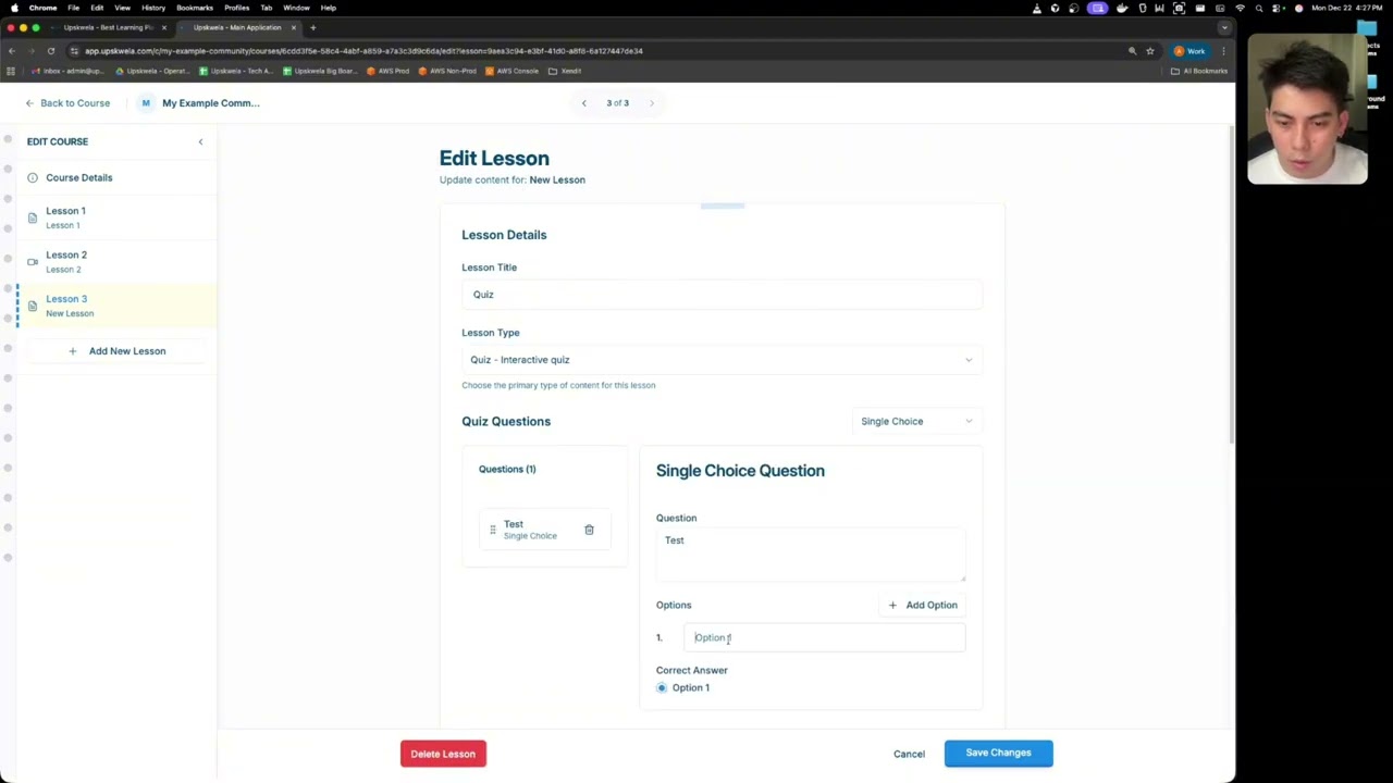 How to Manage Courses & Lessons