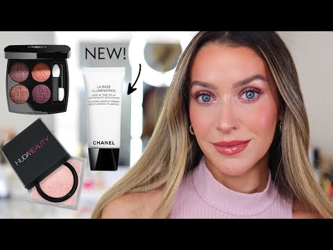 NEW CHANEL LA BASE ILLUMINATRICE MAKEUP PRIMER AND 02 TWEED POURPRE EYESHADOW TUTORIAL