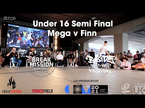 Break Mission x B-Side Festival 2021 // Under 16 Semi final - Mega v Finn // stance
