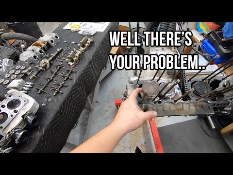 Low compression CB750 engine teardown. Found the problem.