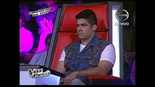 Miguel Laporte canta No puedo dejarte de amar - La Voz Perú - Conciertos en vivo - Temporada 2