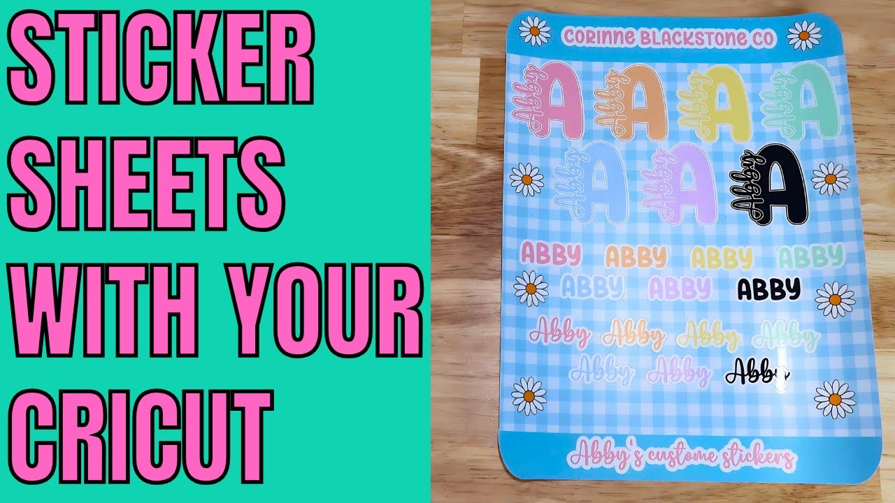Beginner Cricut Sticker Sheet Tutorial Anyone Can Do This!
