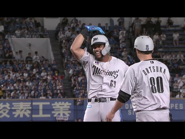 【2回裏】期待の助っ人が嬉しい一打!! マリーンズ・アセベド NPB初ヒットを放つ!! 2025年9月3日 千葉ロッテマリーンズ 対 北海道日本ハムファイターズ