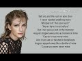 Taylor Swift - August lyrics