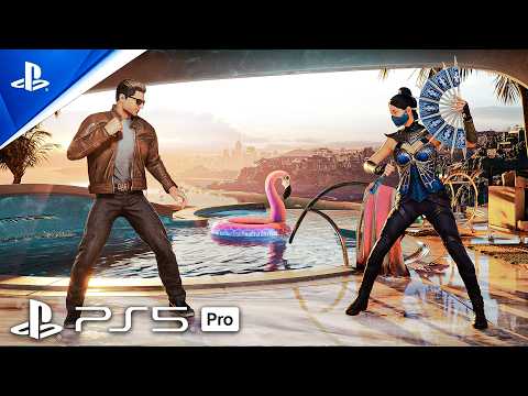 (PS5 PRO) Mortal Kombat II Movie - Johnny Cage VS Kitana VS Shao Khan VS Scorpian Gameplay[4K60 FPS]