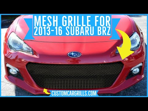 How to Install Grille Mesh on a Subaru BRZ 2013 - 2016 by customcargrills.com