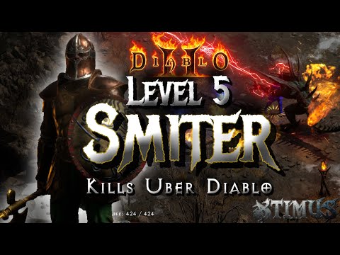 World First Level 5 Paladin vs Uber Diablo - Diablo 2 Resurrected