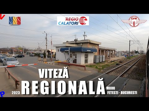 Fetesti - Bucuresti M800 | Calatorie in detaliu cu trenul Regio de la Constanta