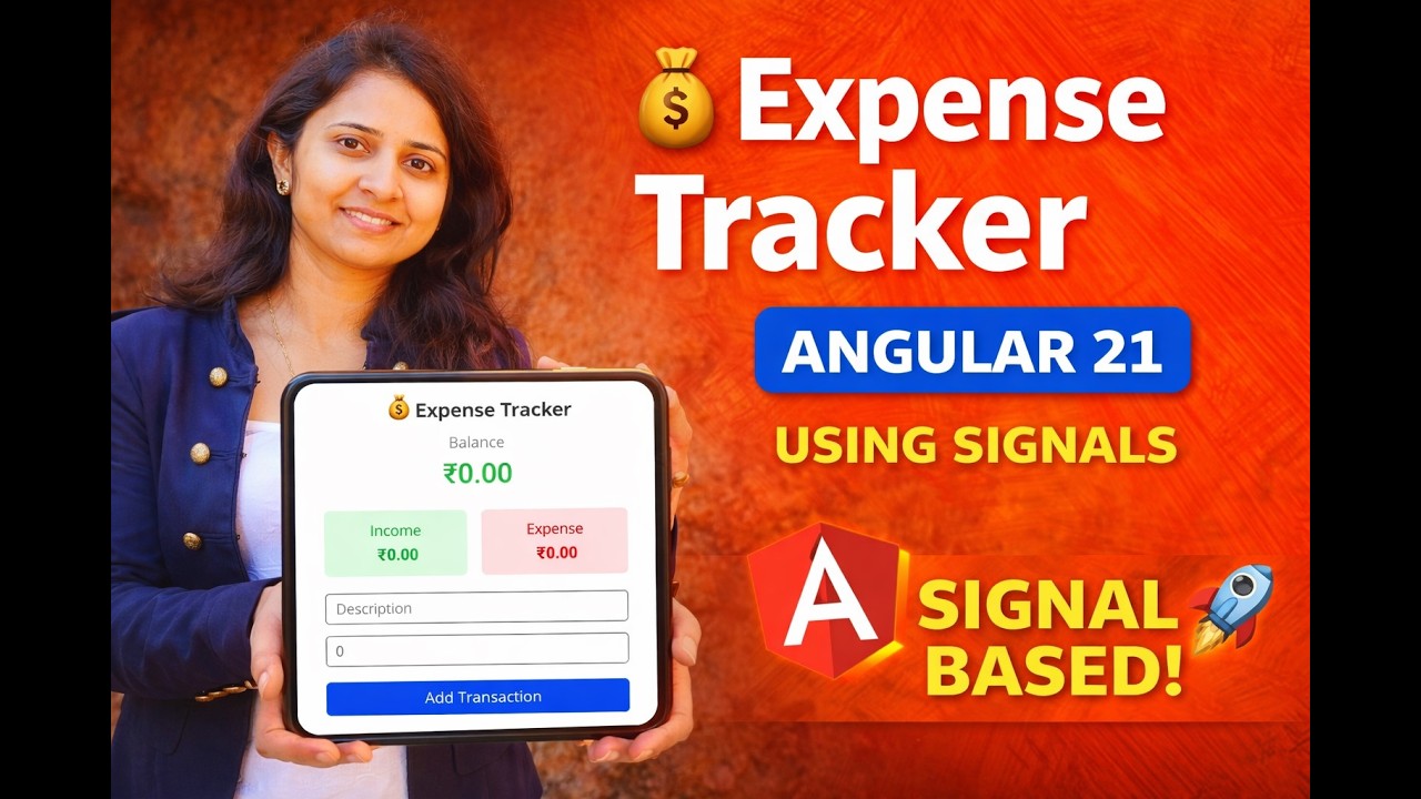 3. Expense Tracker App in Angular 21 | Projects in Angular 21 | Signal Based Project in Angular 21
