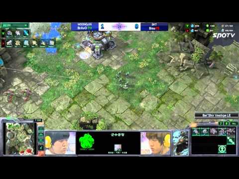[0624] BrAvO(WOONGJIN) vs. Bisu(SKT1) TvP 2SET Bel'Shir Vestige -Starcraft2,esportstv,SPL
