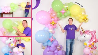 COMO HACER UN ARCO DE GLOBOS 😁👍 decoracion cumpleaños - balloon decoration - gustavo gg