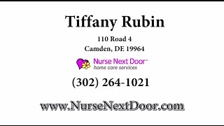 preview picture of video 'Nurse Next Door REVIEWS Camden DE Tiffany Rubin Home Care Reviews'