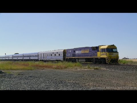 MA8 "Overland" Melbourne to Adelaide Passenger Train (18/11/2017) - PoathTV Australian Railways