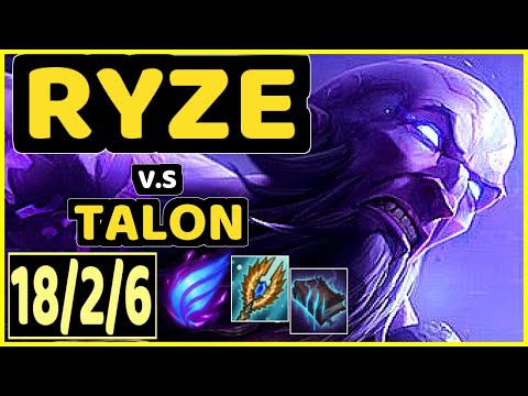 ENVY (RYZE) vs TALON - 18/2/6 KDA MID CHALLENGER GAMEPLAY - BR