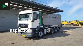 হুক লিফট ট্রাক MAN TGS 35.400 8X4 NL-truck APK HYVA 26-60S Lift+steering axle Autom | ছবি 4 - Autoline