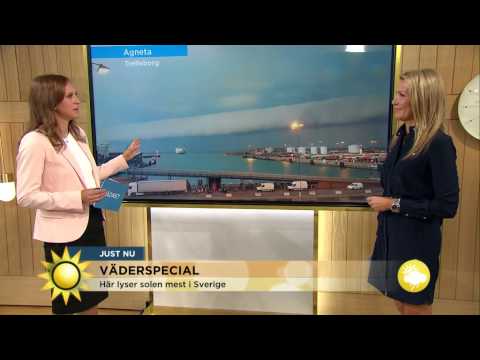 Väderspecial: Dagens solstråle och regnskur - Nyhetsmorgon (TV4)