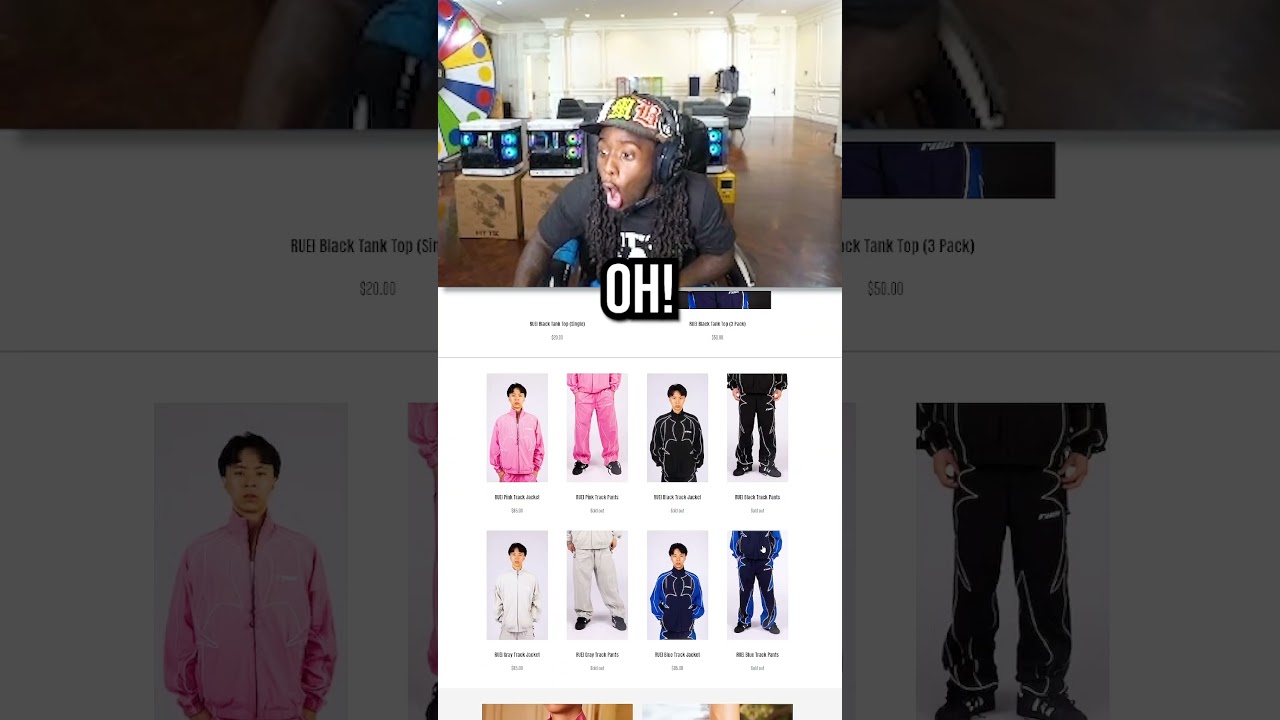 Kai Cenat Hypes Up After Ray's New Clothing Brand Sells Out😱