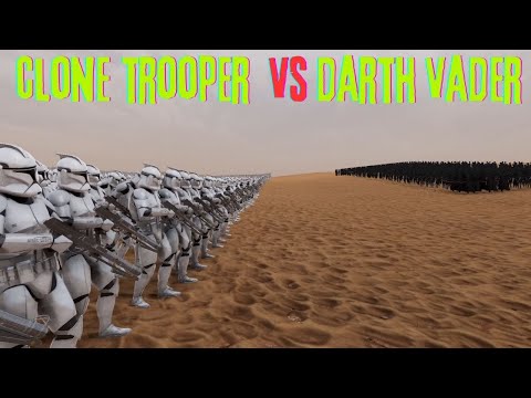 1.000 DARTH VADER VS  60.000 CLONE TROOPER - Ultimate Epic Battle Simulator 2-UEBS 2