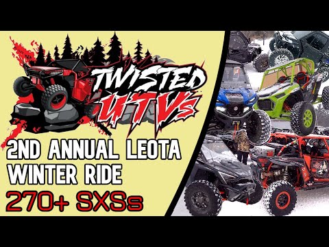 TWISTED UTVS 2ND ANNUAL WINTER RIDE IN LEOTA, MI | MORE THAN 270 SXSs | UTV | SXS | ORV | ATV