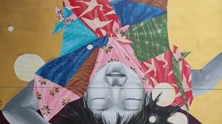 "Moon Beholders" mural by Katie Yamasaki