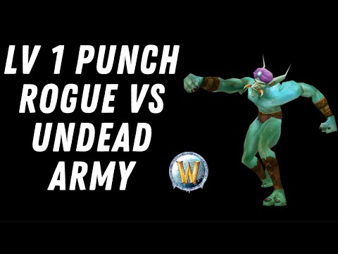 Lv 1 Rogue vs Undead Army - WoW Classic