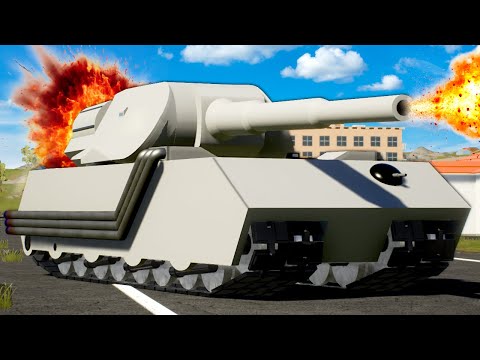 Huge TANKS Destroy Lego City During Battle!