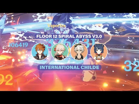 International Childe All Chambers - Floor 12 Spiral Abyss 3.0 (Genshin Impact)