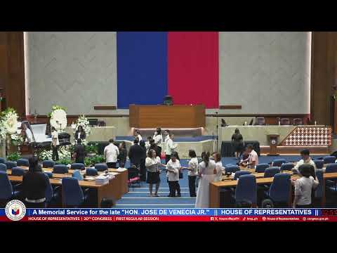A Memorial Service for the late "HON. JOSE DE VENECIA Jr."