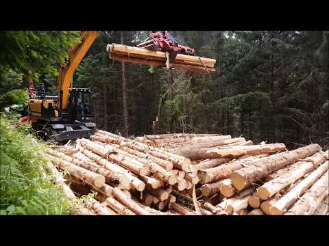 Timbernator Harvesteraggregat TST 60H am Bagger