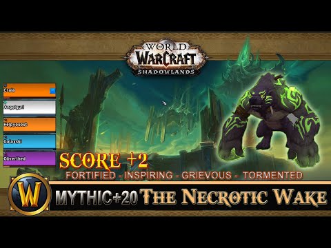 The Necrotic Wake Mythic 20 Fortified Inspiring Grievous Tormented Guardian Druid Shadowlands