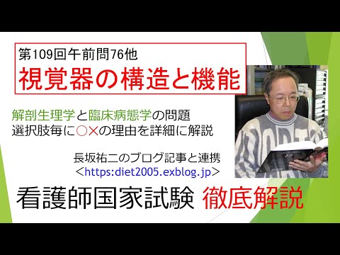 看護学科 視覚器の構造と機能109AM-76