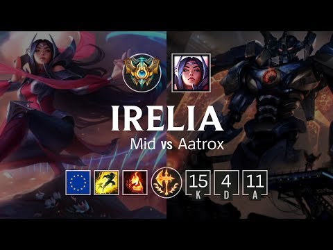 Irelia Mid vs Aatrox - EUW Challenger Patch 8.23
