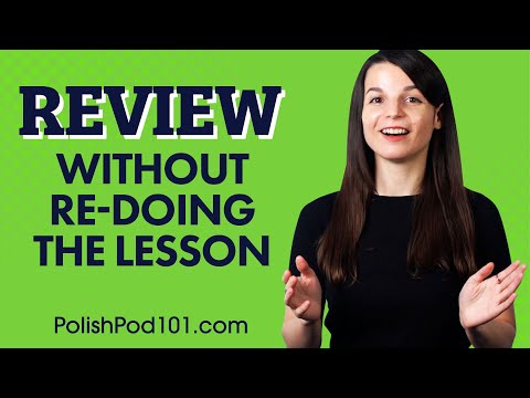 Learn Polish 2x Faster with the Lesson Notes