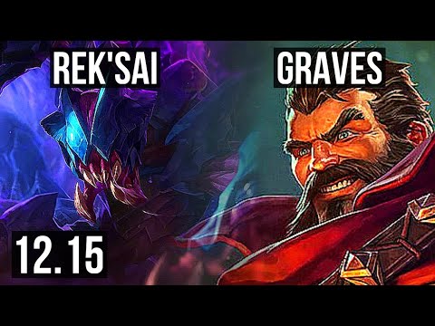 REK'SAI vs GRAVES (JNG) | 85% winrate, 5/0/3 | NA Grandmaster | 12.15