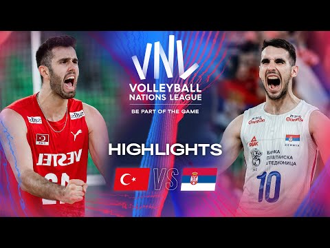 🇹🇷 TUR vs. 🇷🇸 SRB - Highlights | Week 3 | Men's VNL 2024