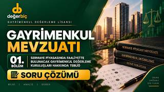 Gayrimenkul Mevzuatı 1. Bölüm | Soru Çözümü | Sermaye Piyasasında Faaliyette Bul