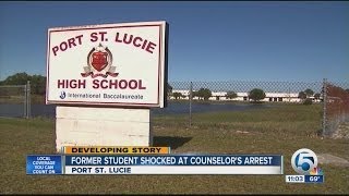 Former student shocked at counselor's arrest