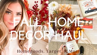 Huge Fall Home Decor Haul 2021! Homegoods, Target & More/ Neutral Fall decorating ideas