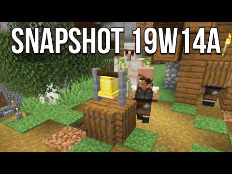 Minecraft 1.14 Snapshot 19w14a Bugfixes Galore!