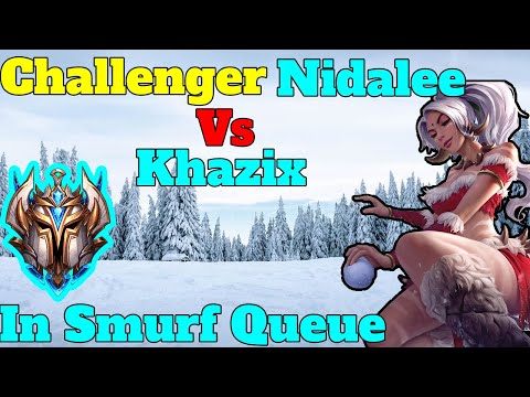 Challenger Nidalee vs Smurf Khazix! (Survival guide)
