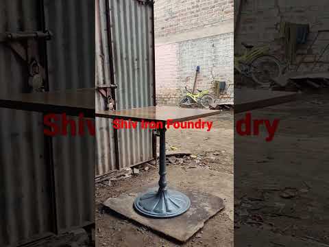 Cast iron dining table, 4 seater