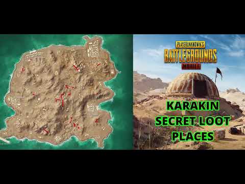 PUBG MOBILE - ALL SECRET LOOT CAVE LOCATIONS - KARAKIN MAP