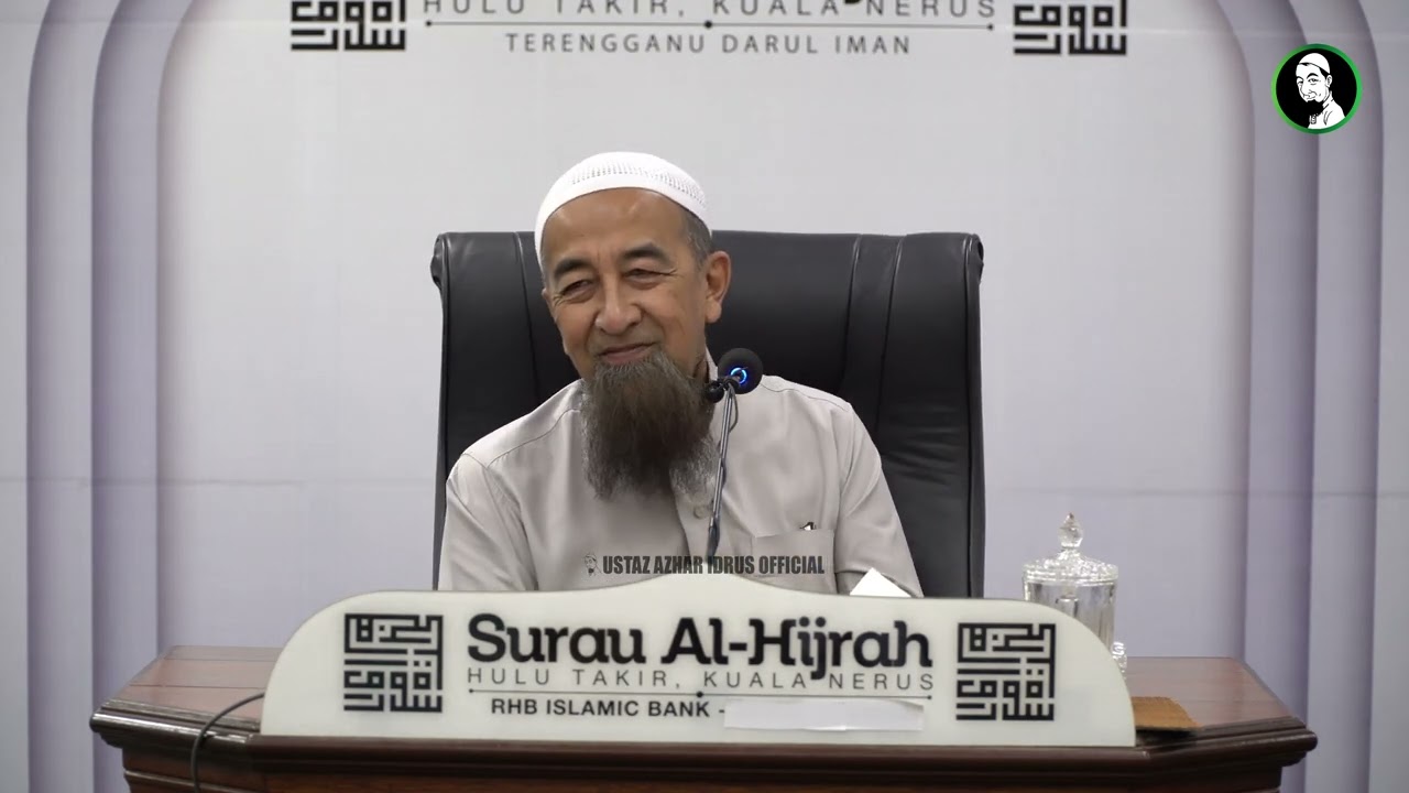 Ambil Wudhuk Di Masjid Tapi Bukan Untuk Solat - Ustaz Azhar Idrus